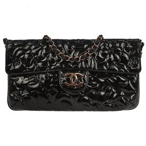 Chanel Black Patent Leather Shoulder Bag 126166